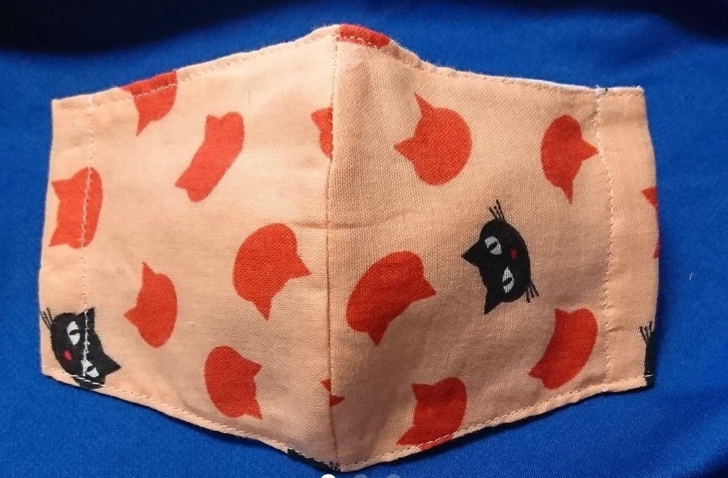 ハンドメイドマスク オレンジ猫