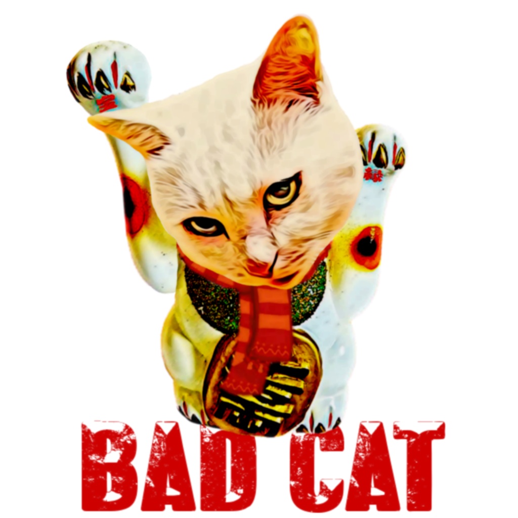 【キッズ Tシャツ】BAD CAT 招き猫