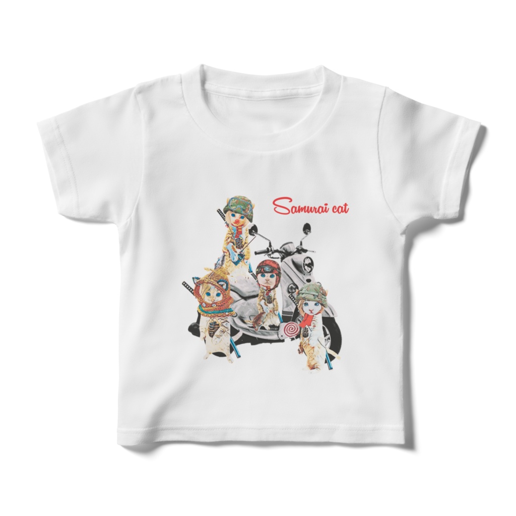 【キッズTシャツ】Samurai cat Bike