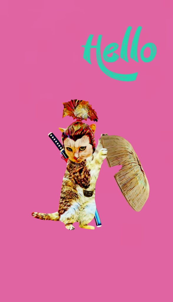 【iPhoneケース】SAMURAI CAT