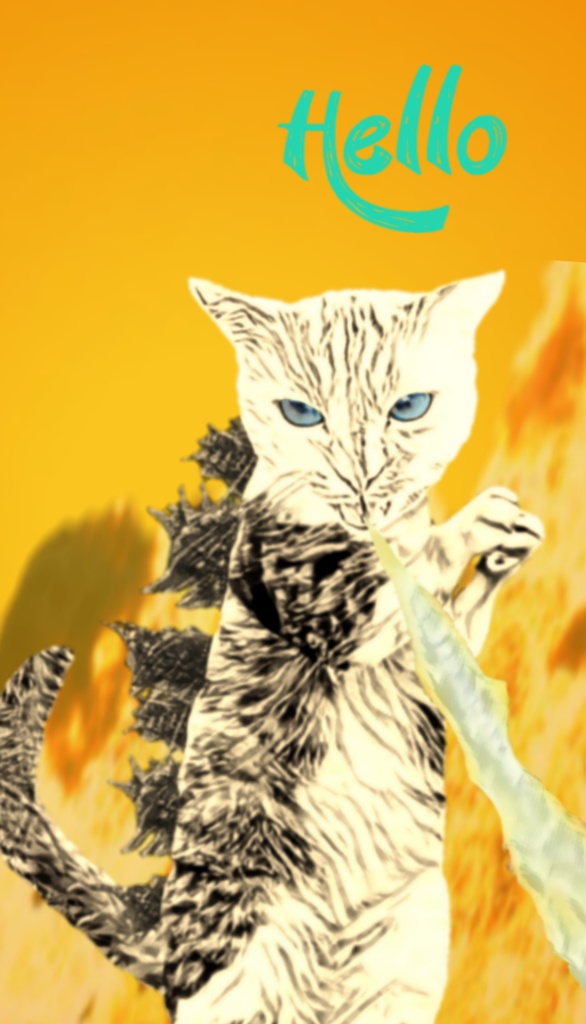 【iPhoneケース】ニャジラ