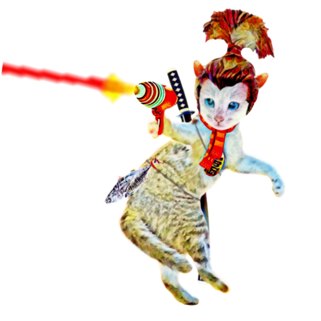 【キッズTシャツ】NINJA CAT レザー