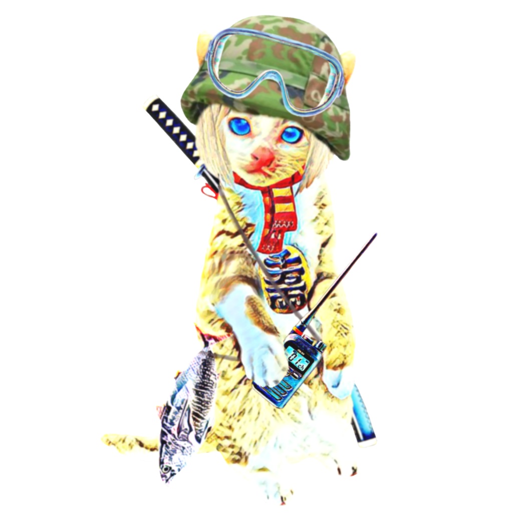 【Tシャツ】 チビCAT 隊長