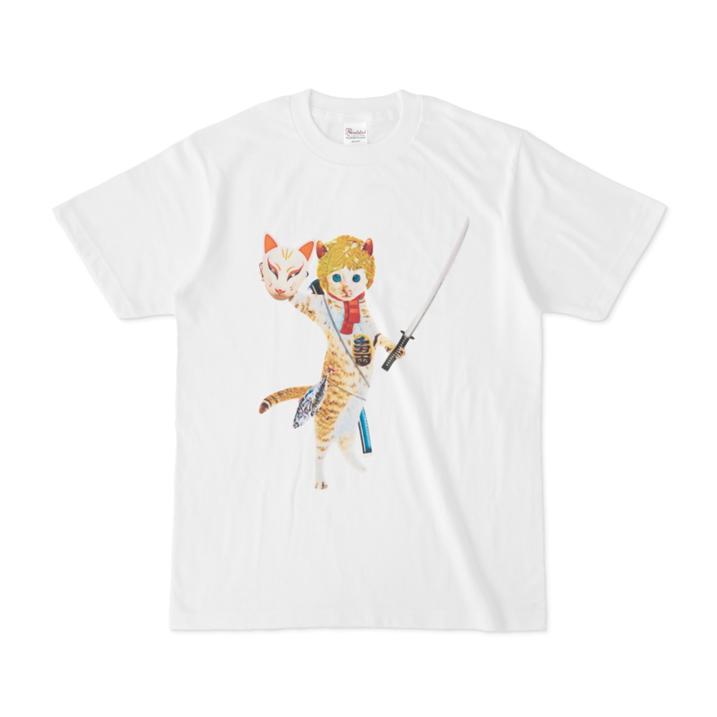 【Tシャツ】Samurai cat 狐