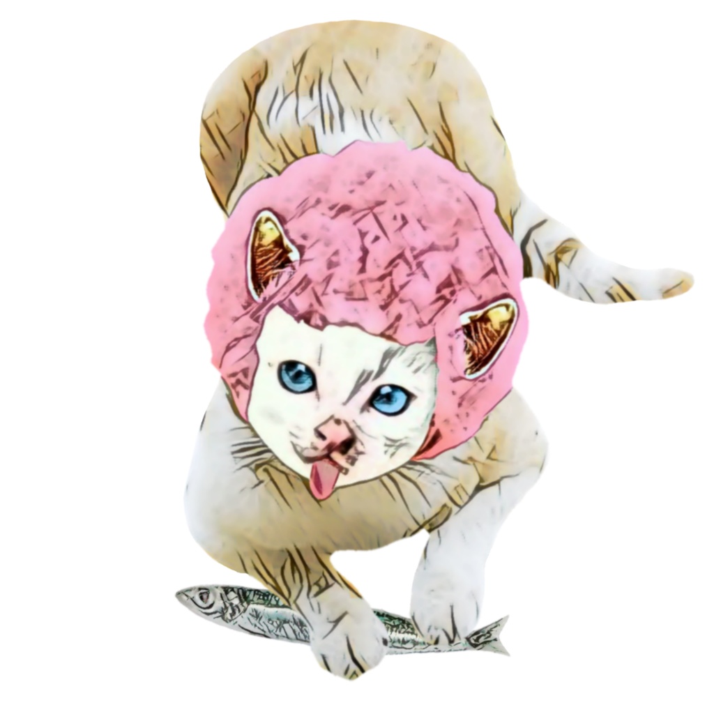 【キッズTシャツ】アフロCAT