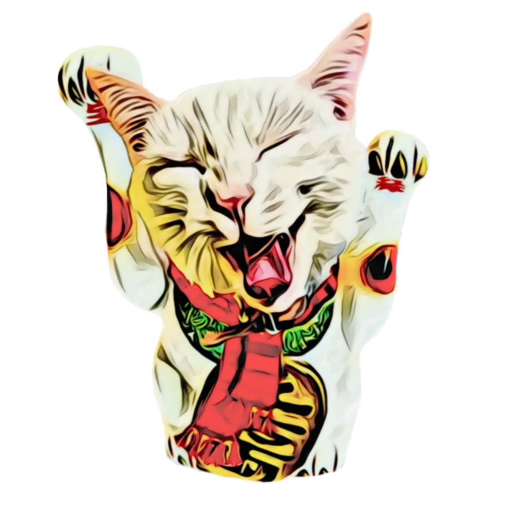 【キッズTシャツ】Happy 招き猫