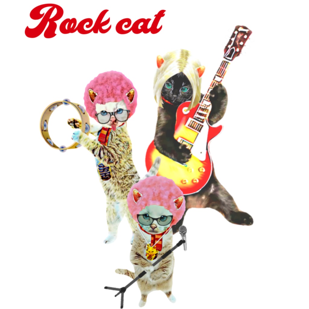 【Tシャツ】Rock cat
