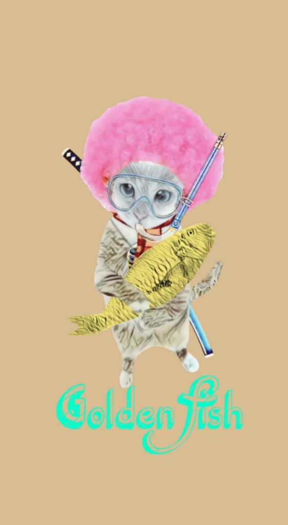 【iPhoneケース】Golden cat