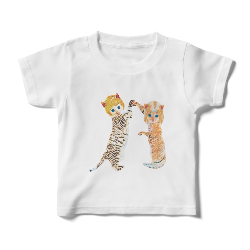 【キッズTシャツ】CAT BOY&GIRL