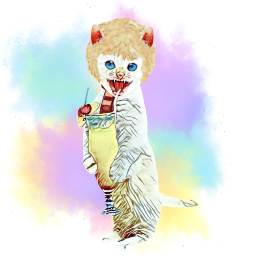 【キッズTシャツ】トロピカルCAT