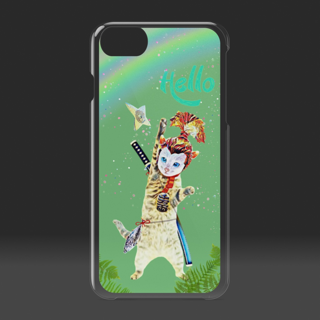 【クリアiPhoneケース】Ninja boy