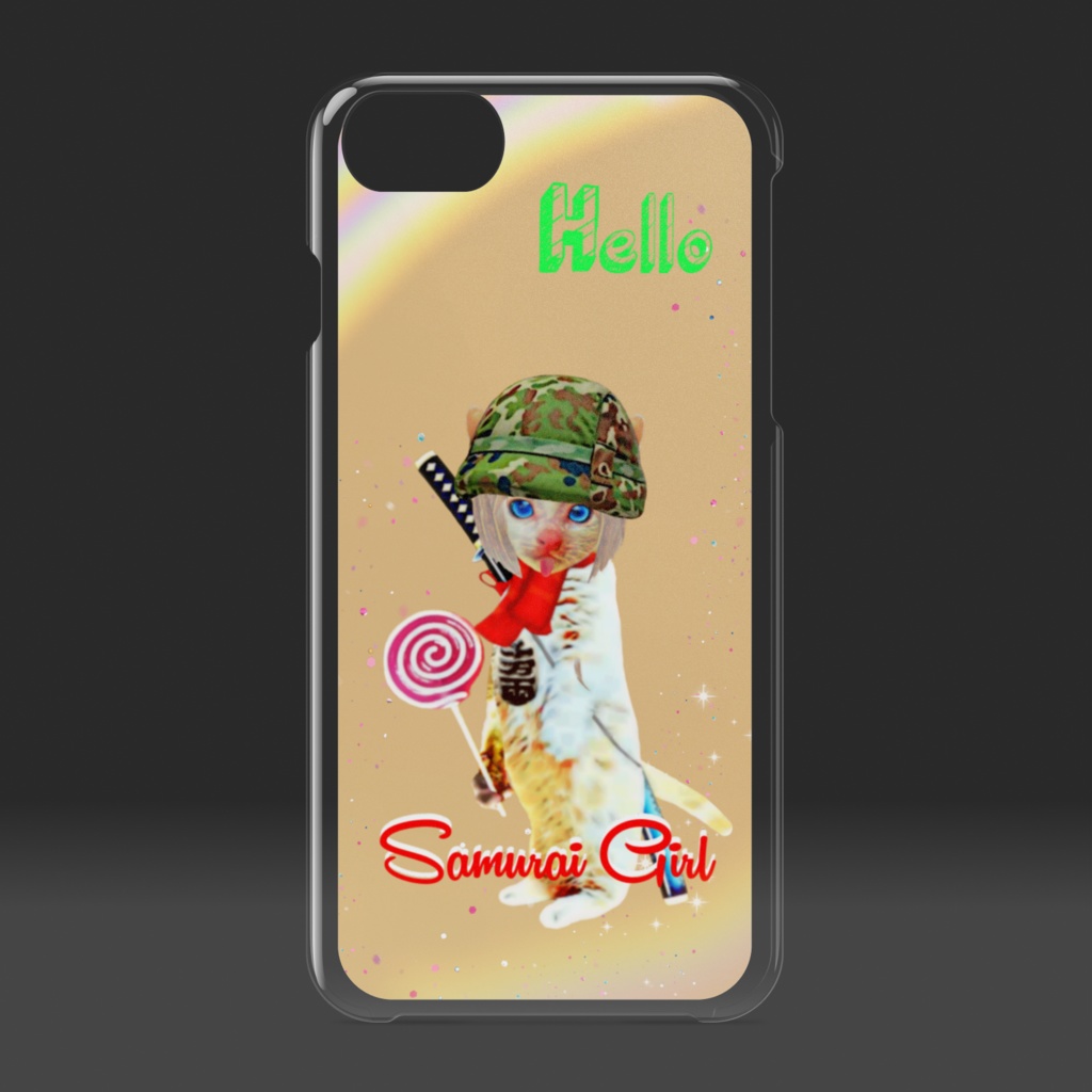 【クリアiPhoneケース】Samurai Girl