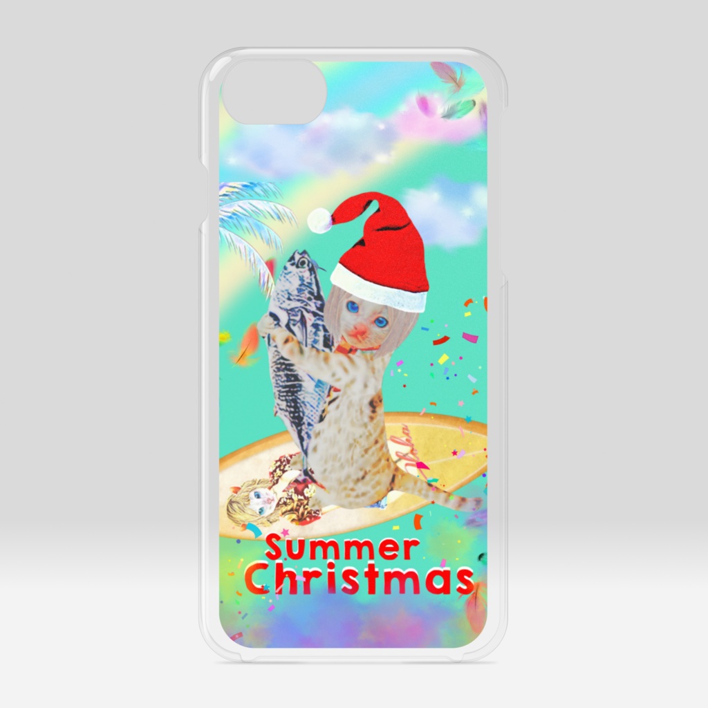 【クリアiPhoneケース】Summer Christmas