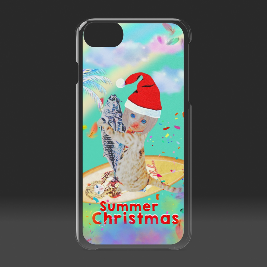 【クリアiPhoneケース】Summer Christmas