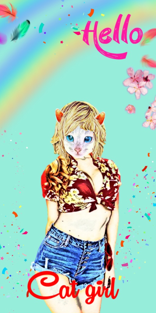 CAT GIRL レインボー