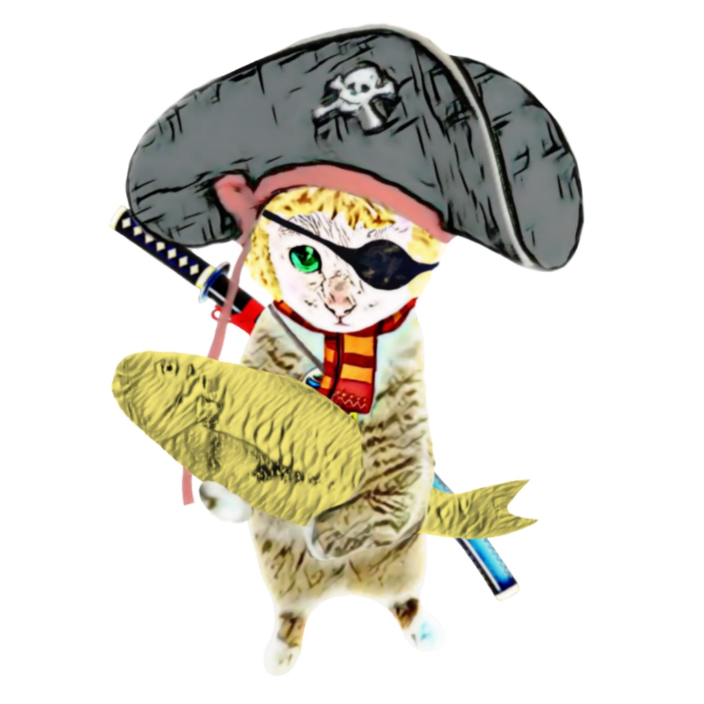 【アクリルキーホルダー】海賊キャット