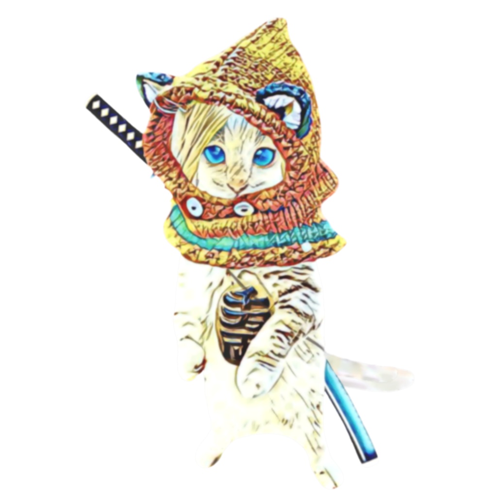 【アクリルキーホルダー】怪傑 猫頭巾