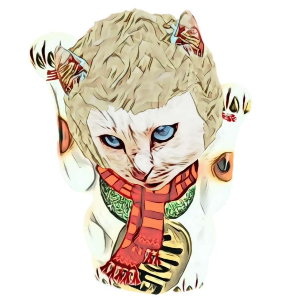 【Tシャツ】金髪招き猫