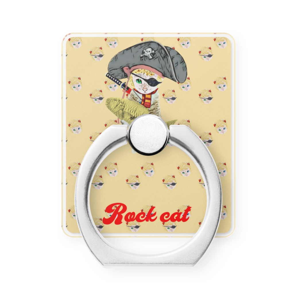 スマホリング】Pirate cat Rock cat BOOTH