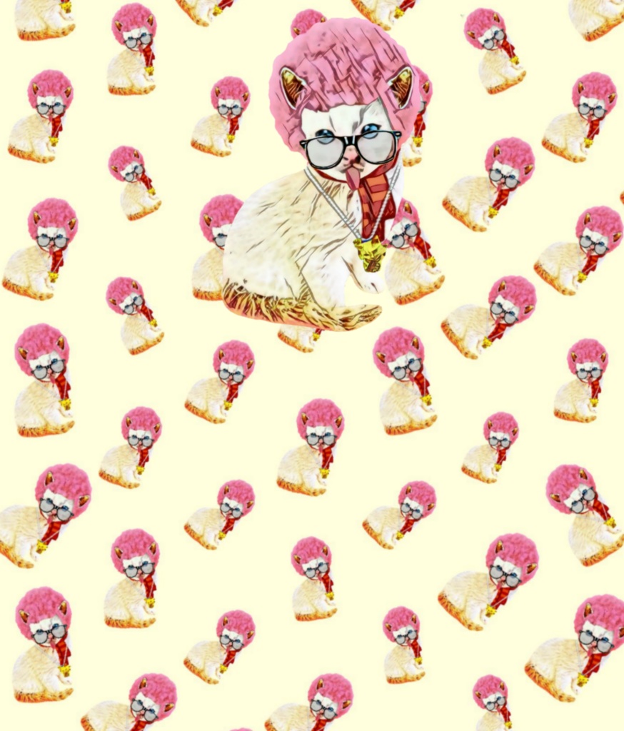 【スマホリング】アフロキャット