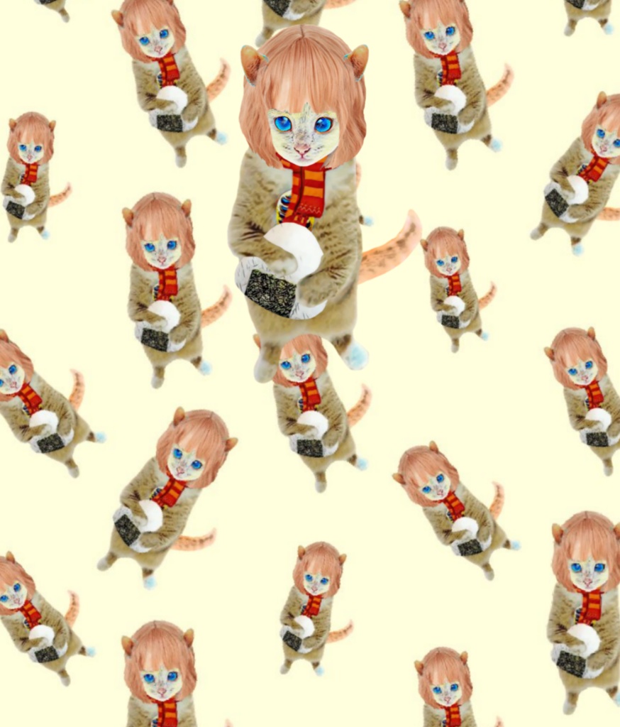 【スマホリング】OMUSUBI CAT