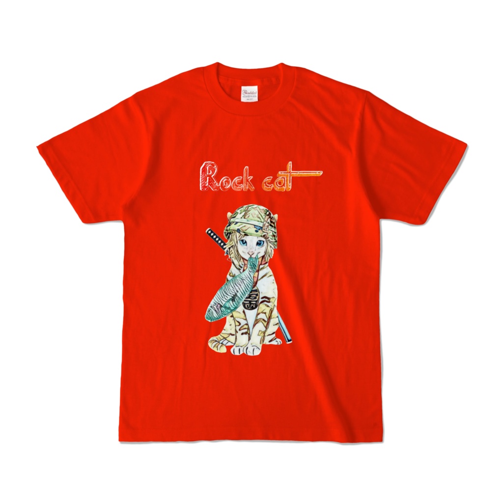 【カラーTシャツ】Military cat girl