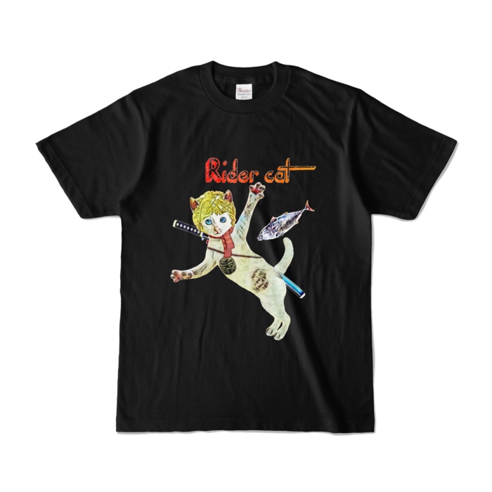 【カラーTシャツ】Rider cat boy