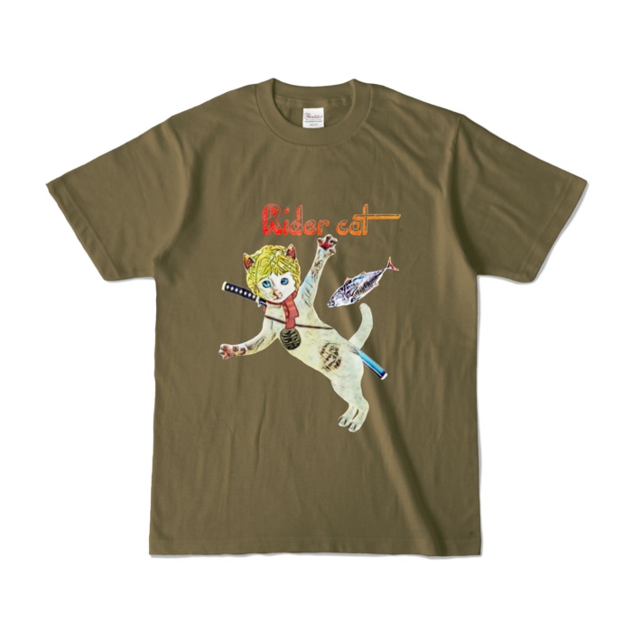【カラーTシャツ】Rider cat boy