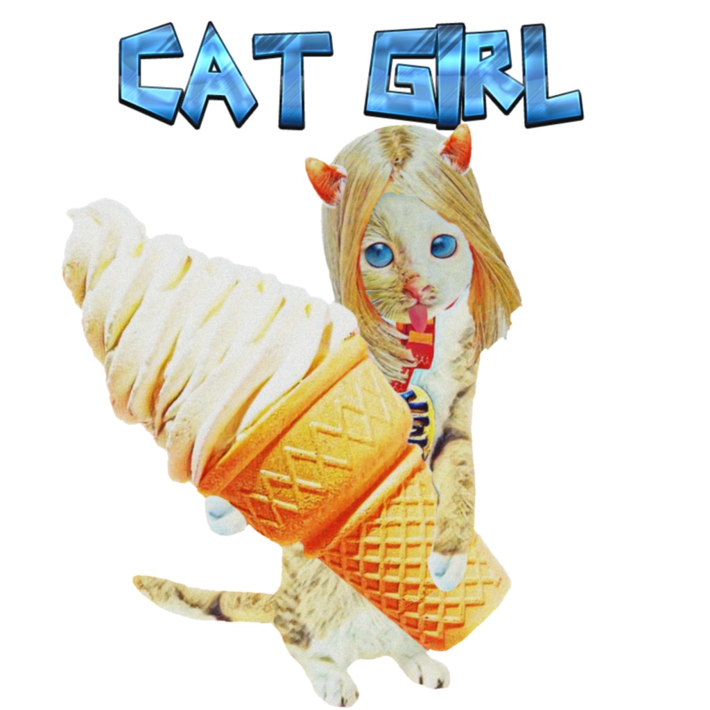 【Tシャツ】CAT GIRL