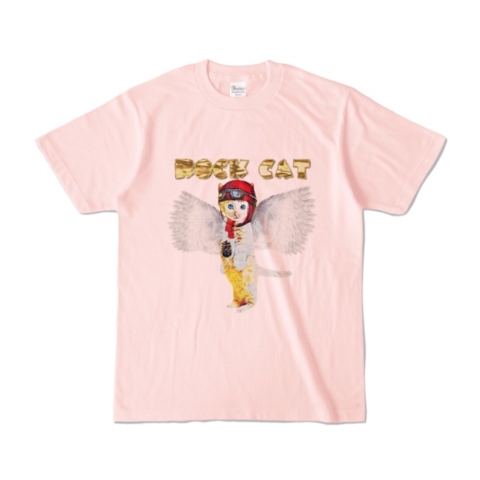 【カラーTシャツ】エンジェル Rock cat