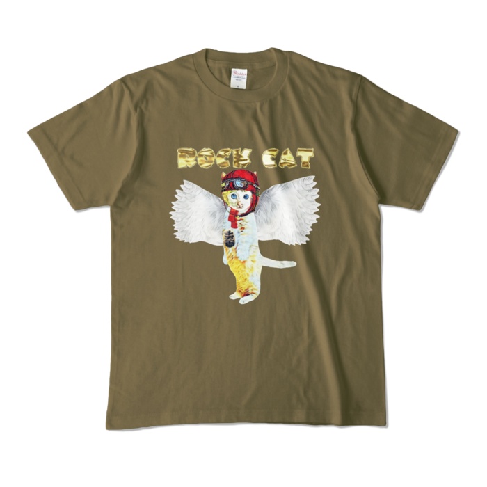 【カラーTシャツ】エンジェル Rock cat