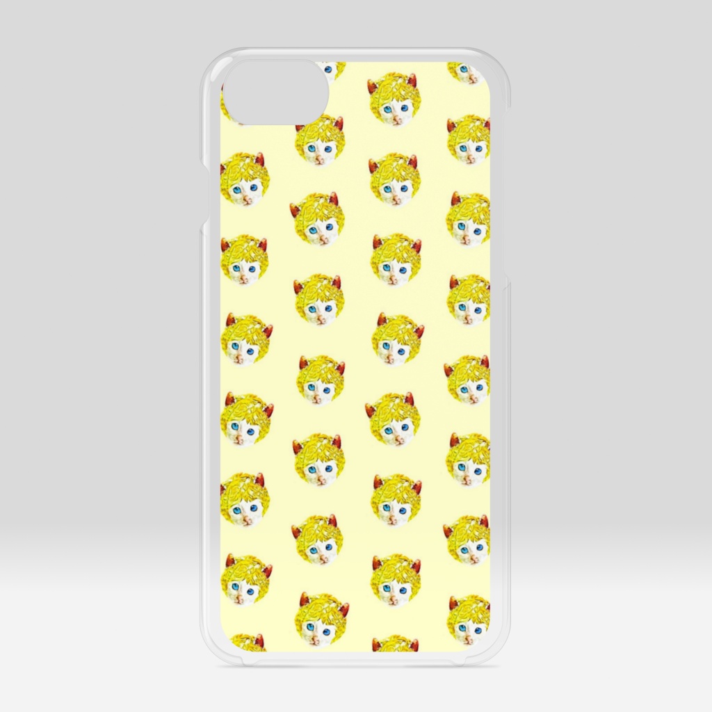 【クリアiPhoneケース】CAT BOY