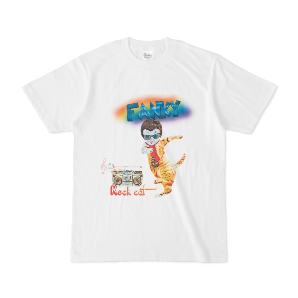 【Tシャツ】Rock cat Fanky