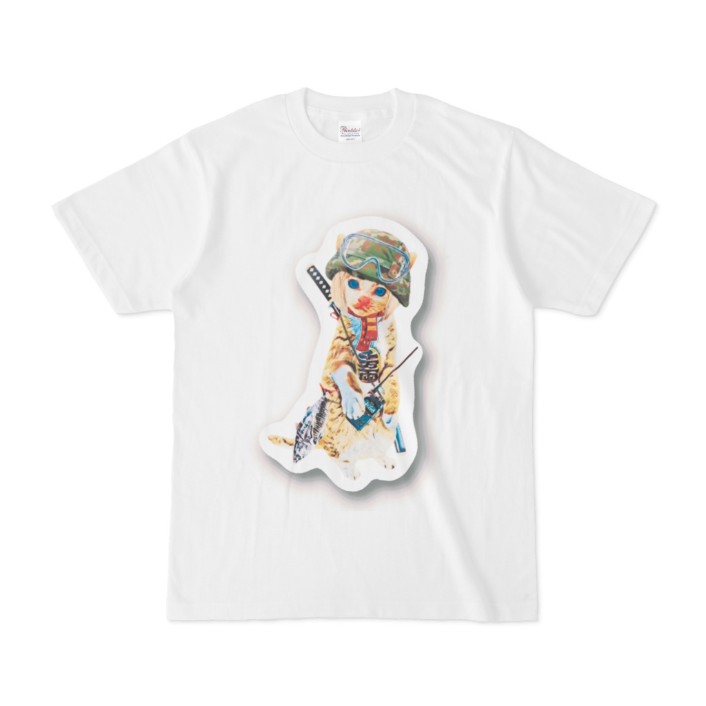 ステッカー 猫の隊長