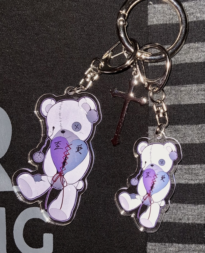 クマちゃんアクリルキーホルダー(2サイズあり)