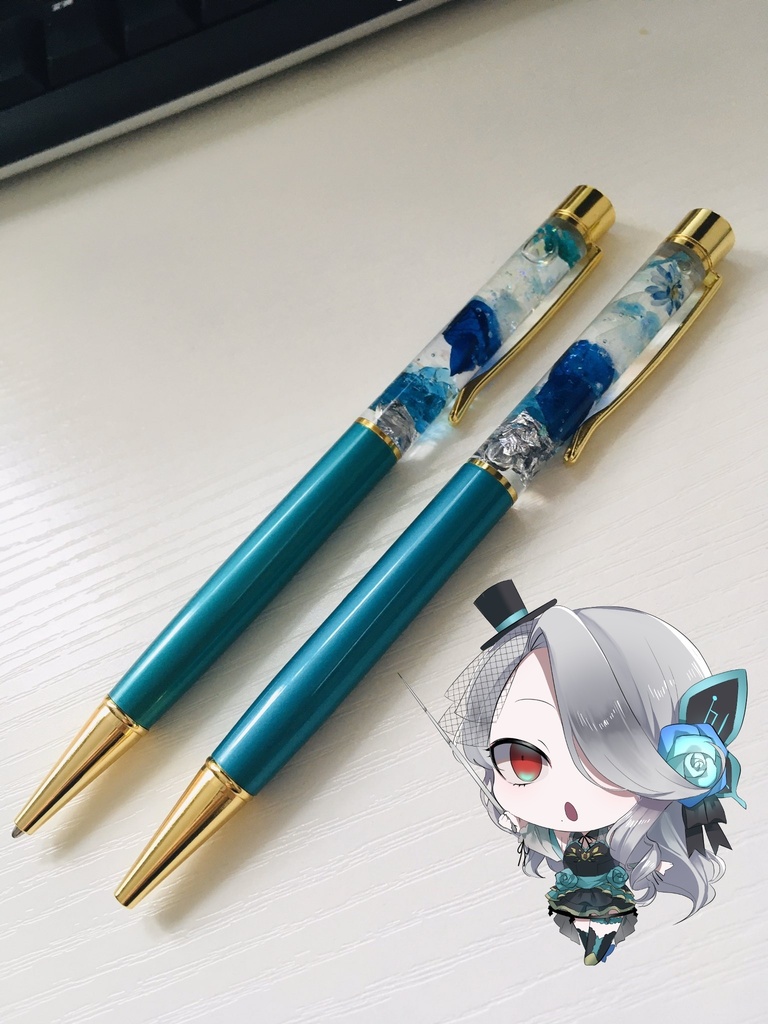 【鳴蝶院アドニスモチーフ　ハーバリウムボールペン】