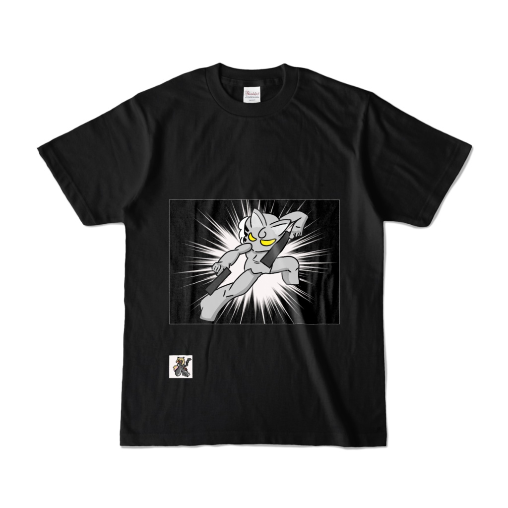 戦闘ねこTシャツ