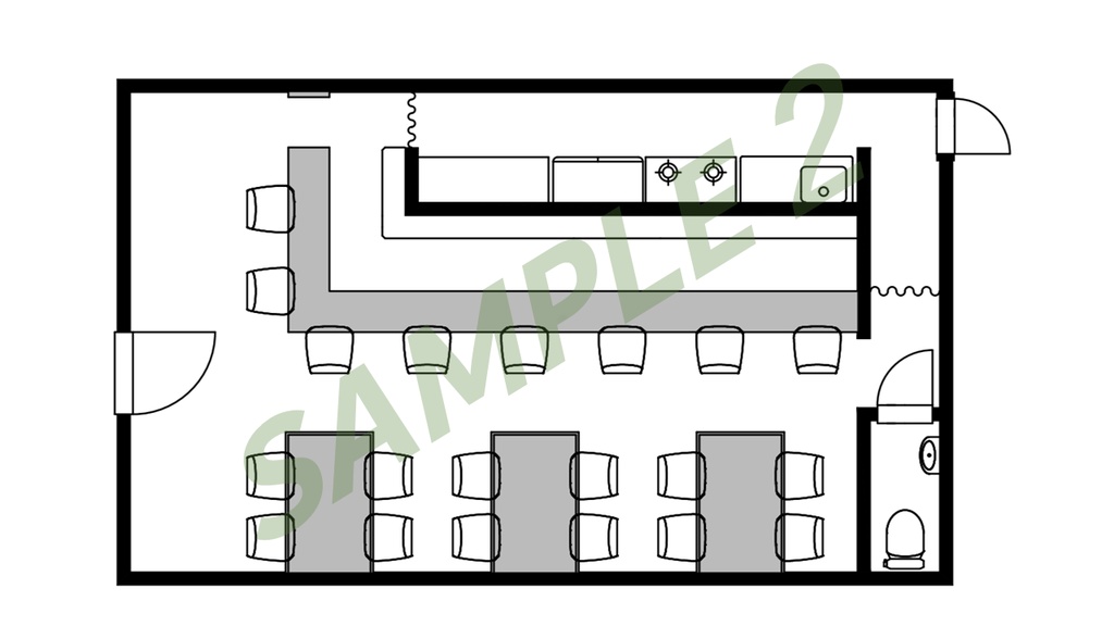 【間取り図】BAR(バー)・喫茶店 無料版あり【TRPGなど】