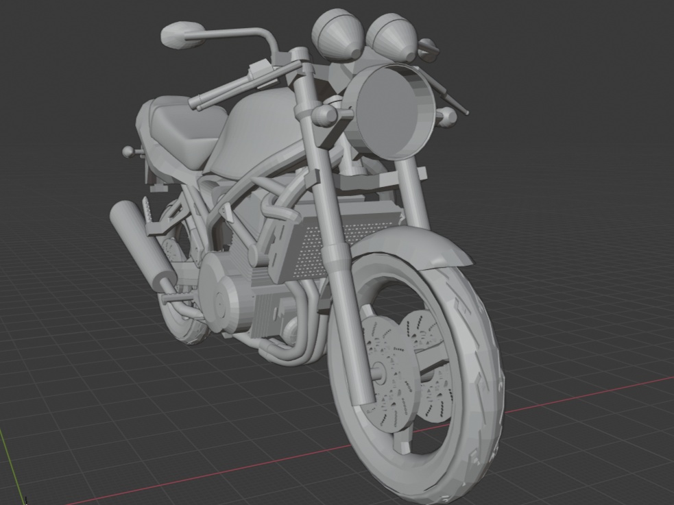 バイク模型 3Ⅾプリンター用STLデータ