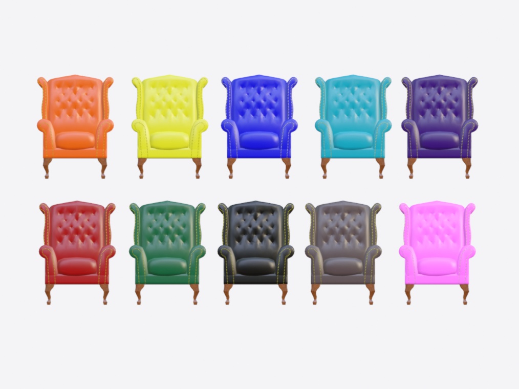 アンティーク風な家具11種類(カラバリあり)