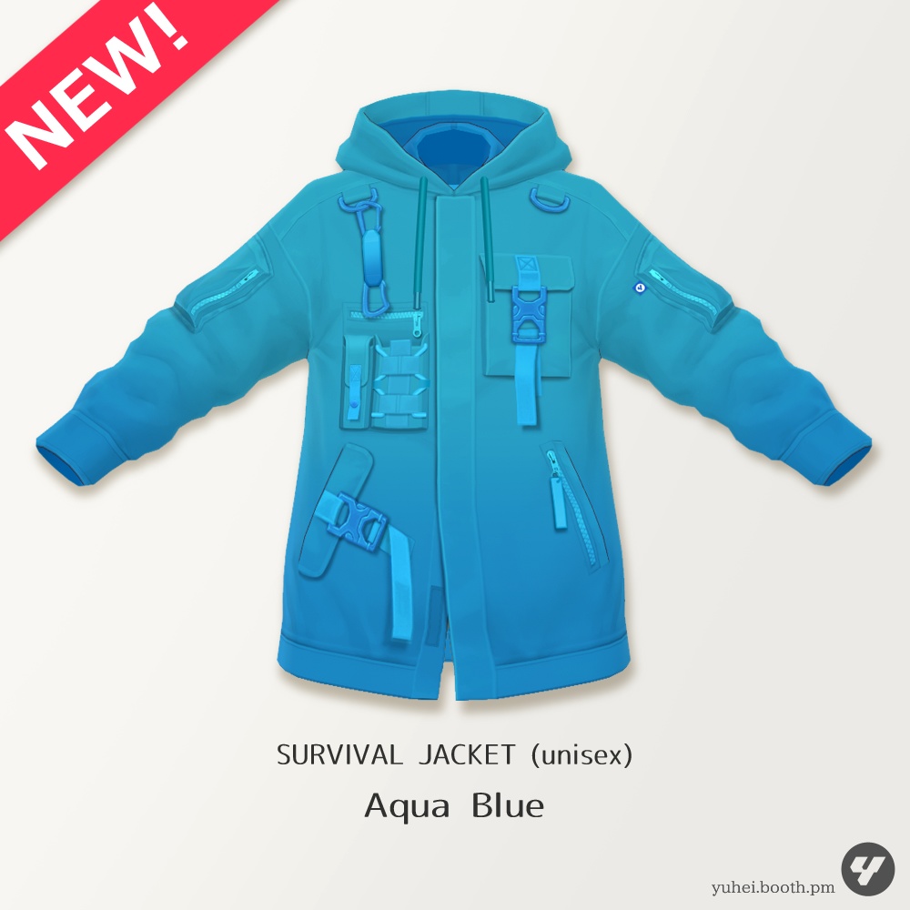 【VRoid】SURVIVAL JACKET (unisex) 【VRoid β & stable ver.】