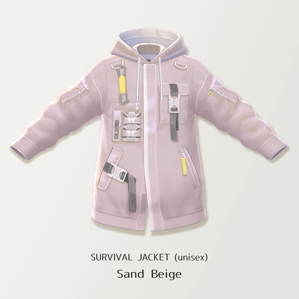 【VRoid】SURVIVAL JACKET (unisex) 【VRoid β & stable ver.】