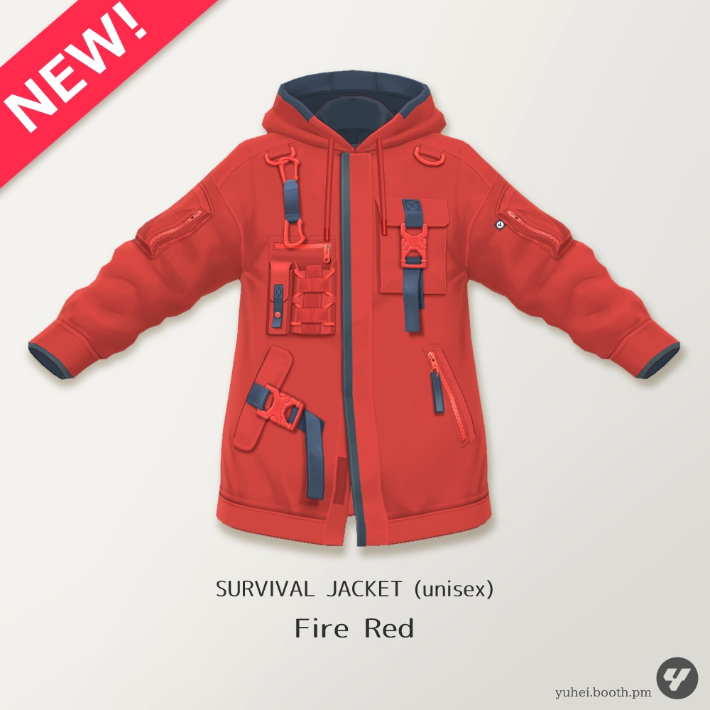 【VRoid】SURVIVAL JACKET (unisex) 【VRoid β & stable ver.】
