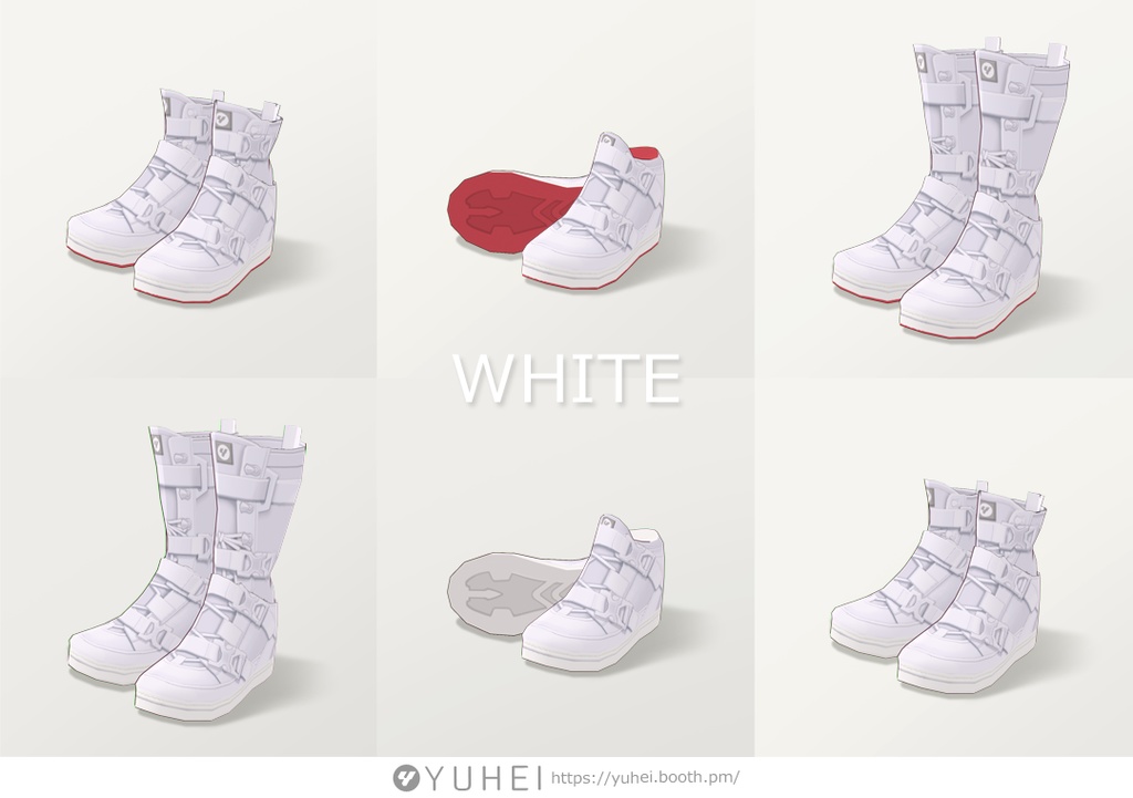 【VRoid】TACTICAL BOOTS【VRoid β & stable ver.】