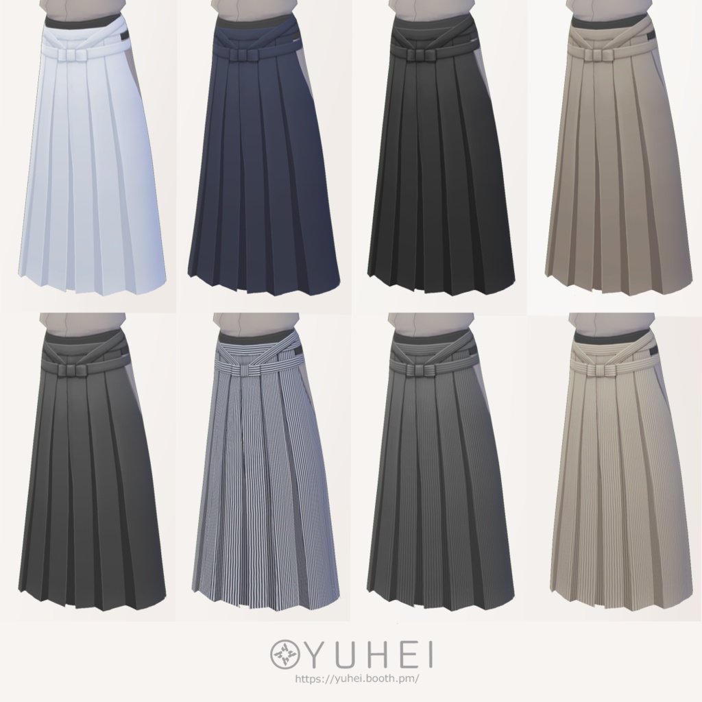 【VRoid】男性和装セット|Men's kimono set【VRoid β & stable ver.】