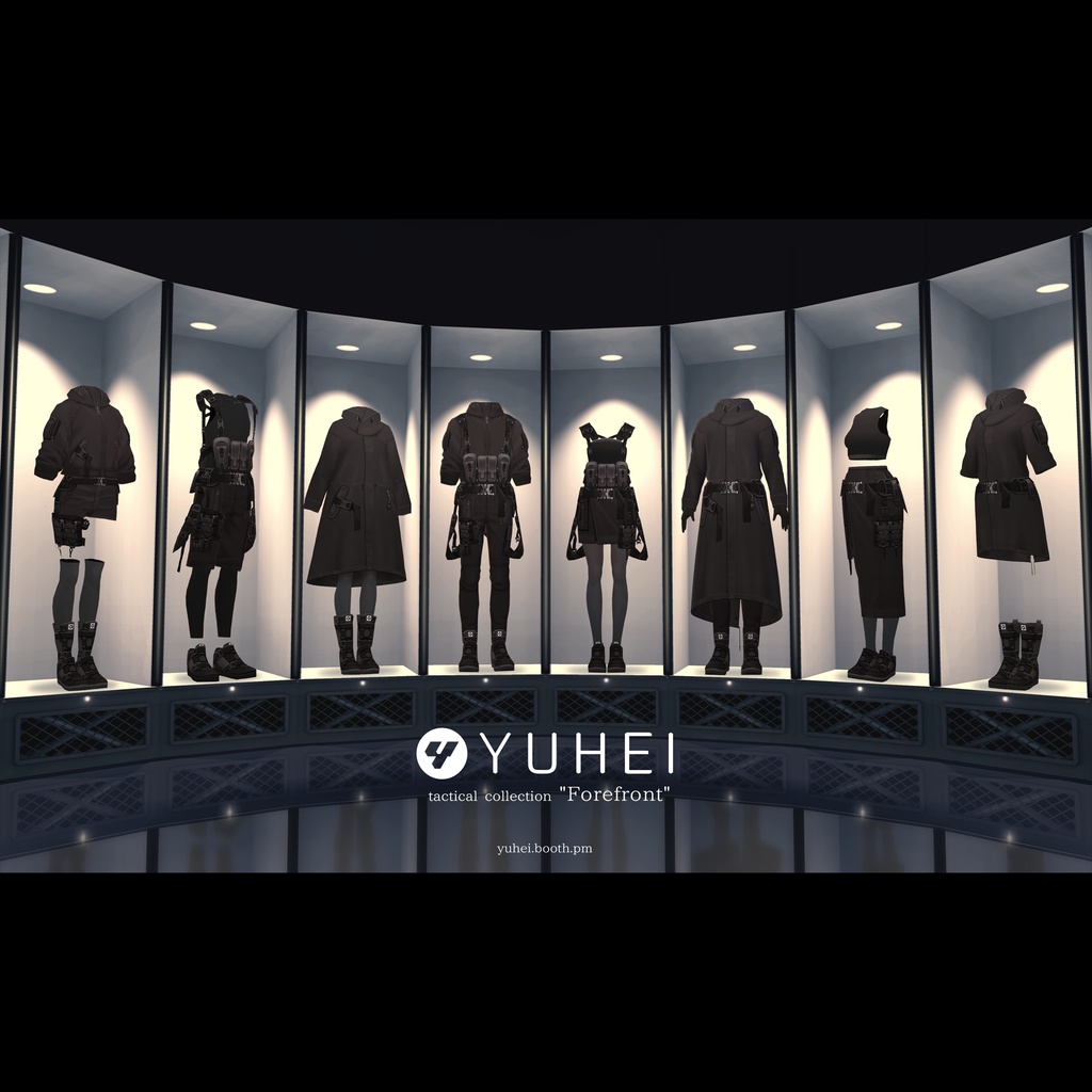 【VRoid正式版対応】 YUHEI tactical collection "Forefront"【Black】【VRoid stable ver.】