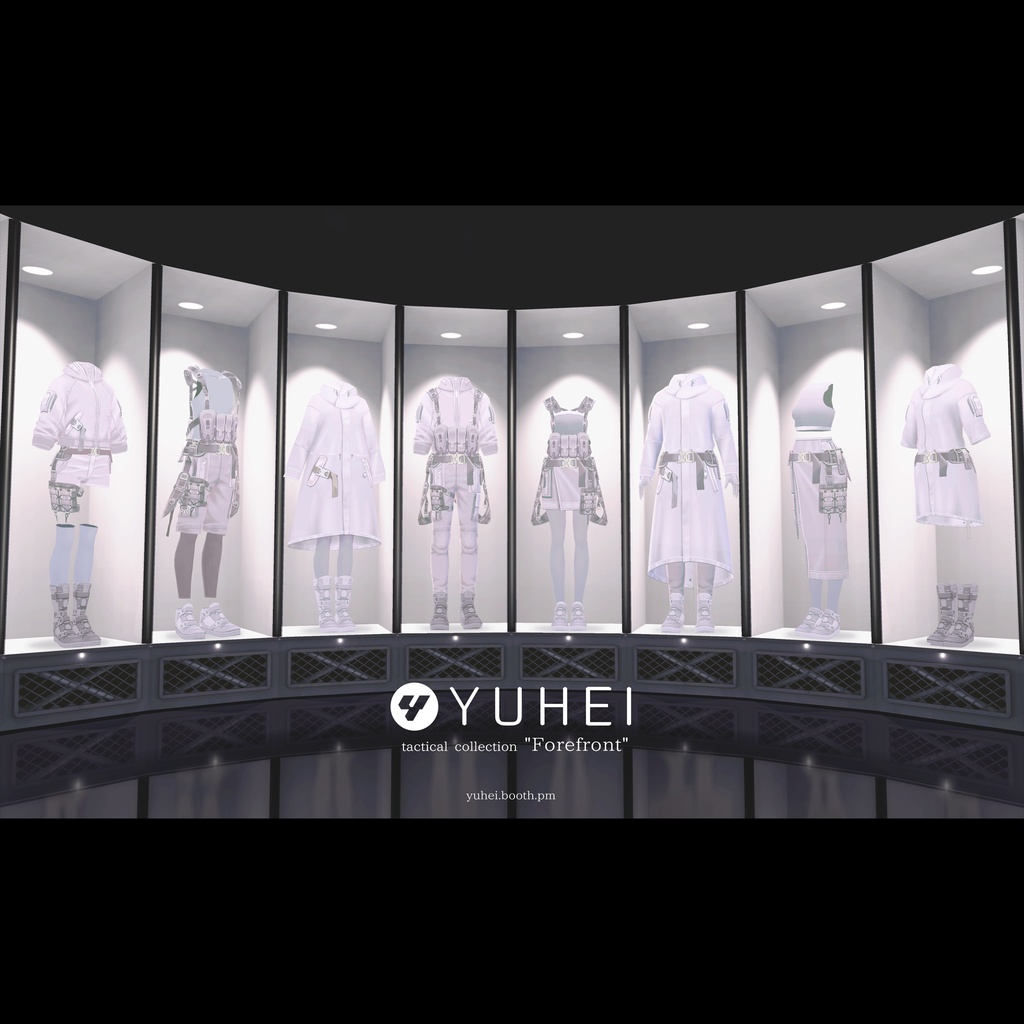【VRoid正式版対応】 YUHEI tactical collection "Forefront"【White】【VRoid stable ver.】