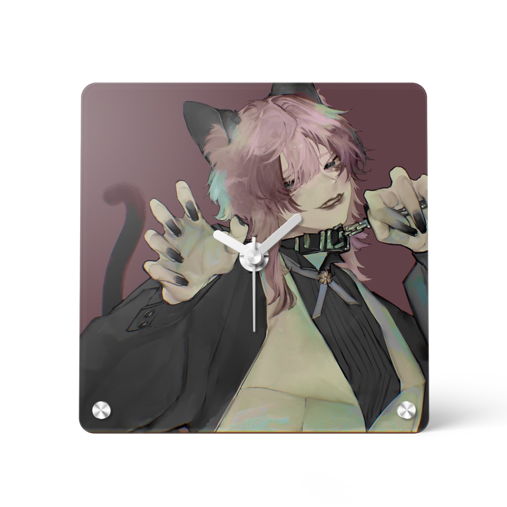 yuel.くん　アクリル時計（15㎝×15cm)