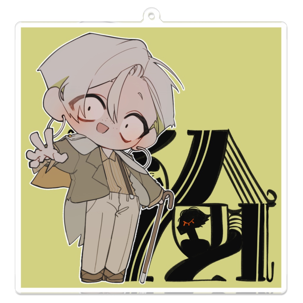 KAKA - 3種アクリルキーホルダー(コーティング) - 10 x 10 (cm)