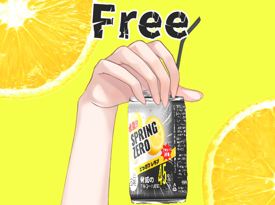 V配信用 缶チューハイ素材【Free Live2D hand model】